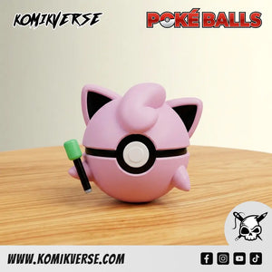 Jigglypuff 3D printed Pokémon figure front view