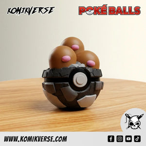 Dugtrio 3D printed Pokémon figure