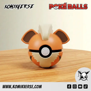 Growlithe 3D printed Pokémon figure front view