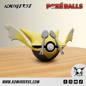 Alakazam 3D printed Pokémon figure