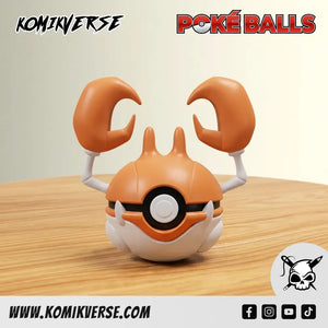 Krabby 3D printed Pokémon figure front view