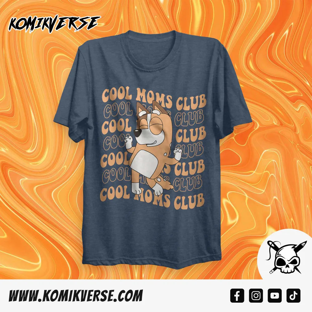 Bluey! Cool Moms Club Graphic T-Shirt