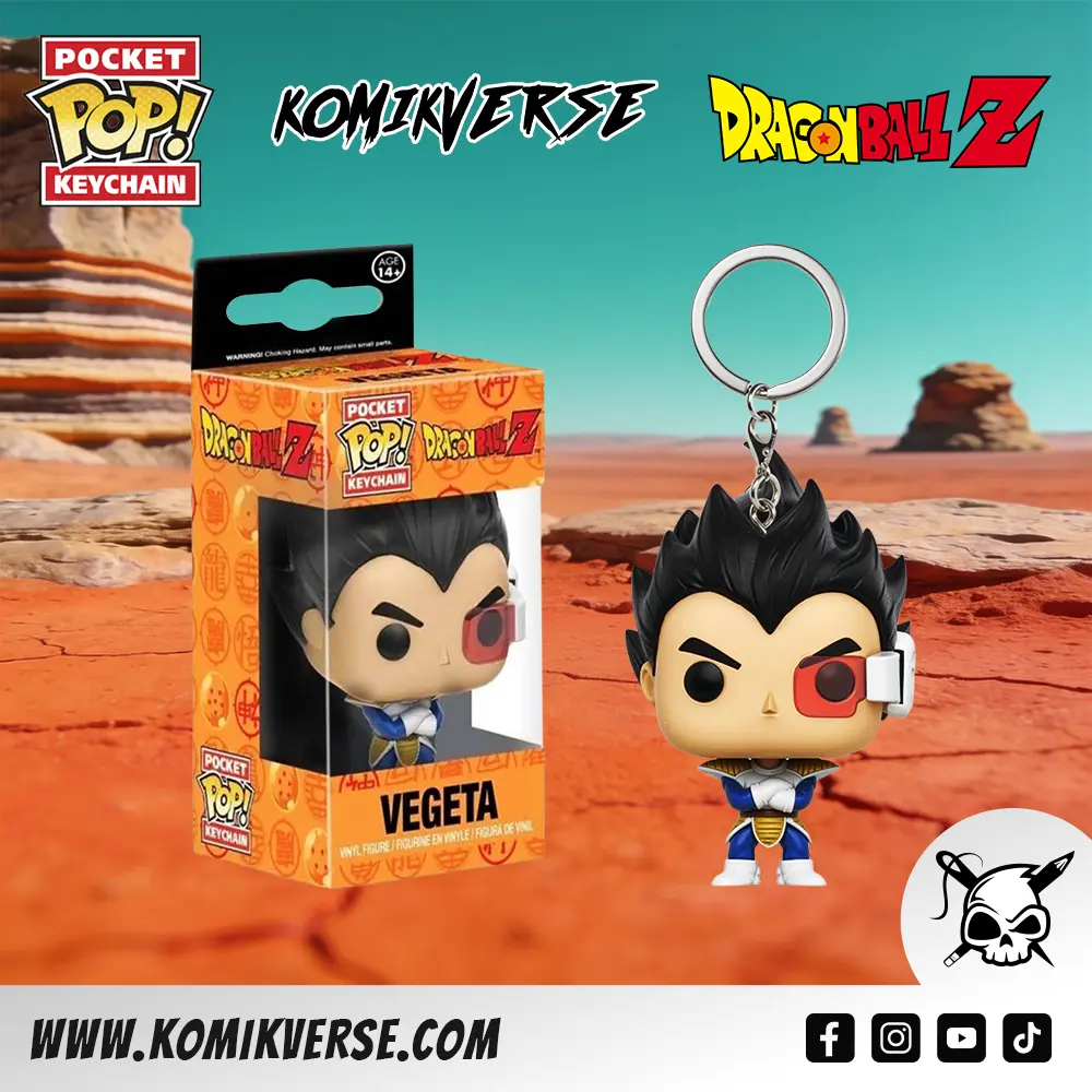Pop! Keychain Vegeta with red scouter