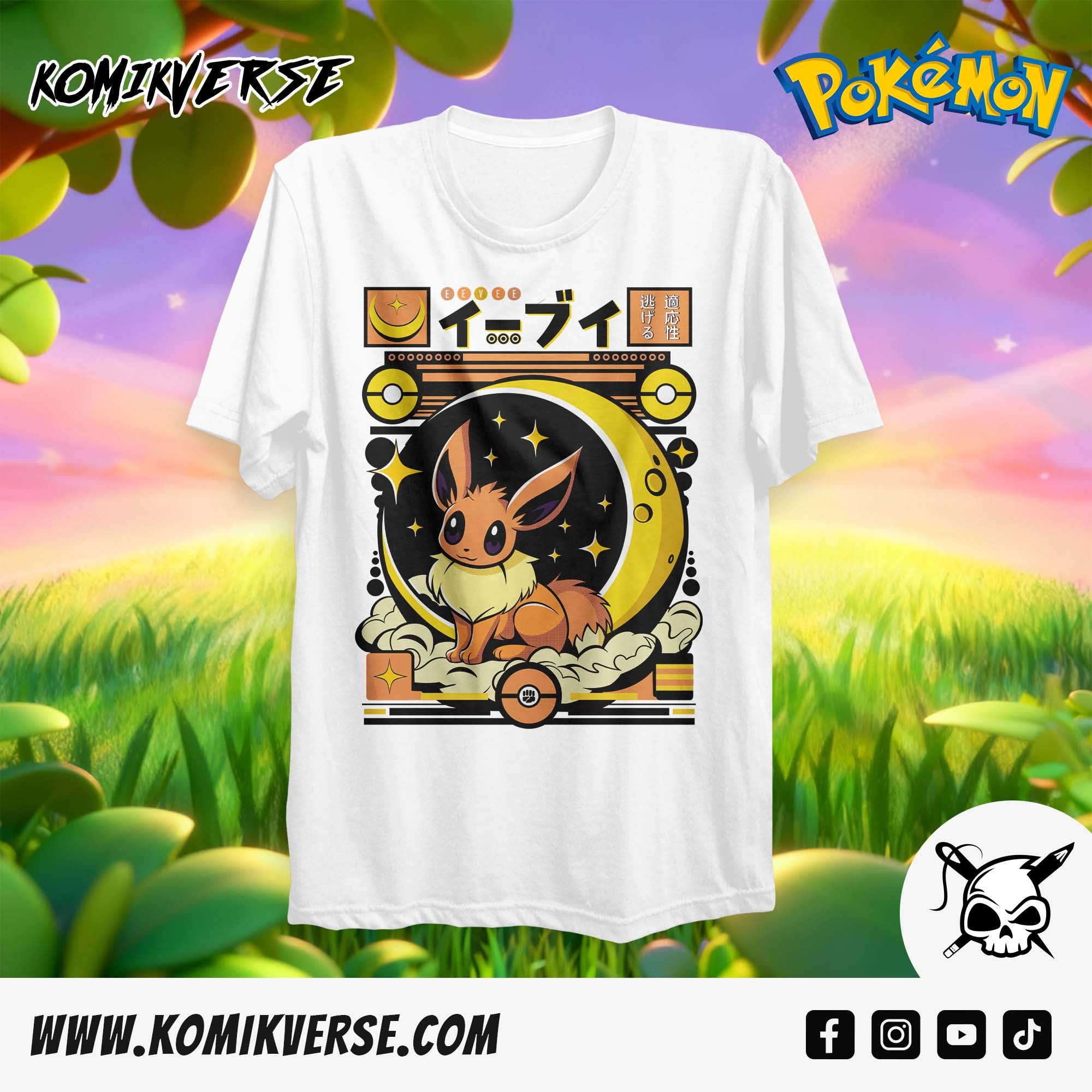 Pokémon Eevee Graphic T-Shirt – KOMIKVERSE