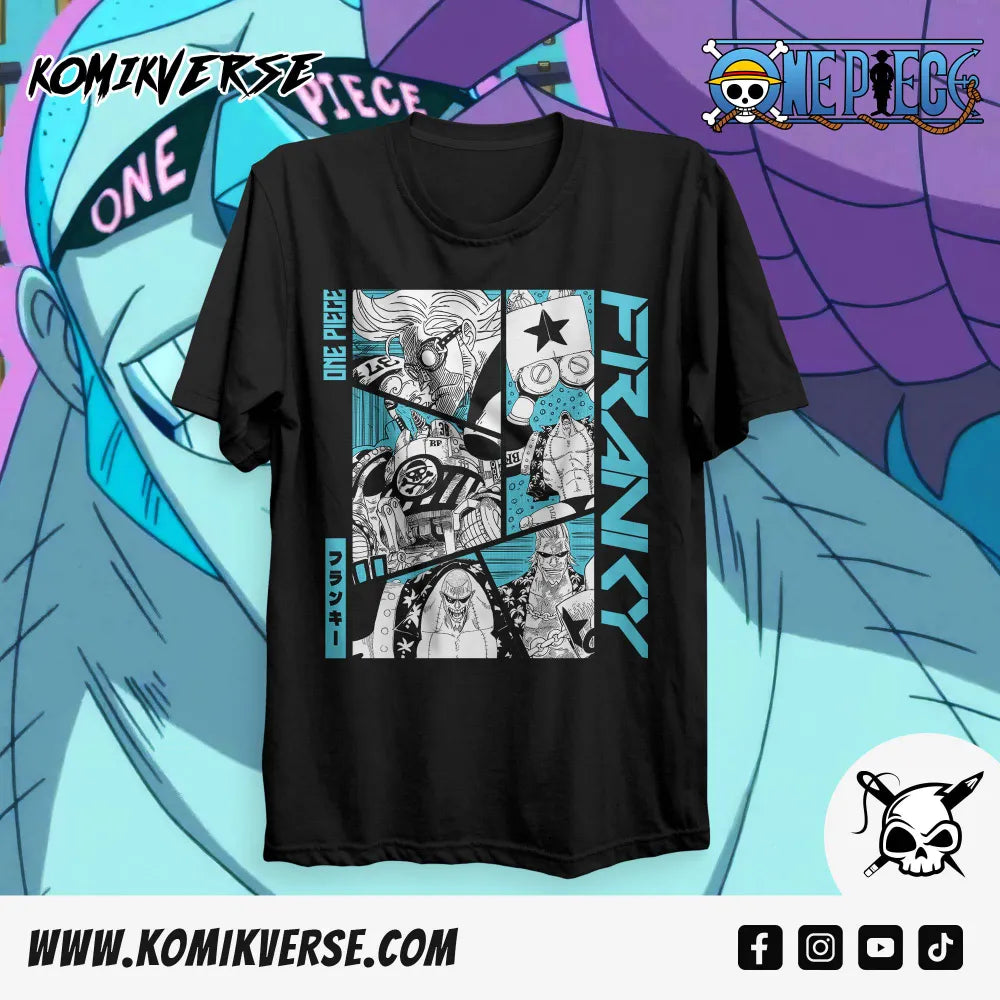 決定稿 1枚 設定資料 フランキー Franky アロハシャツ 鉄人 ワンピース One Piece Franky Graphic T-Shirt – KOMIKVERSE
