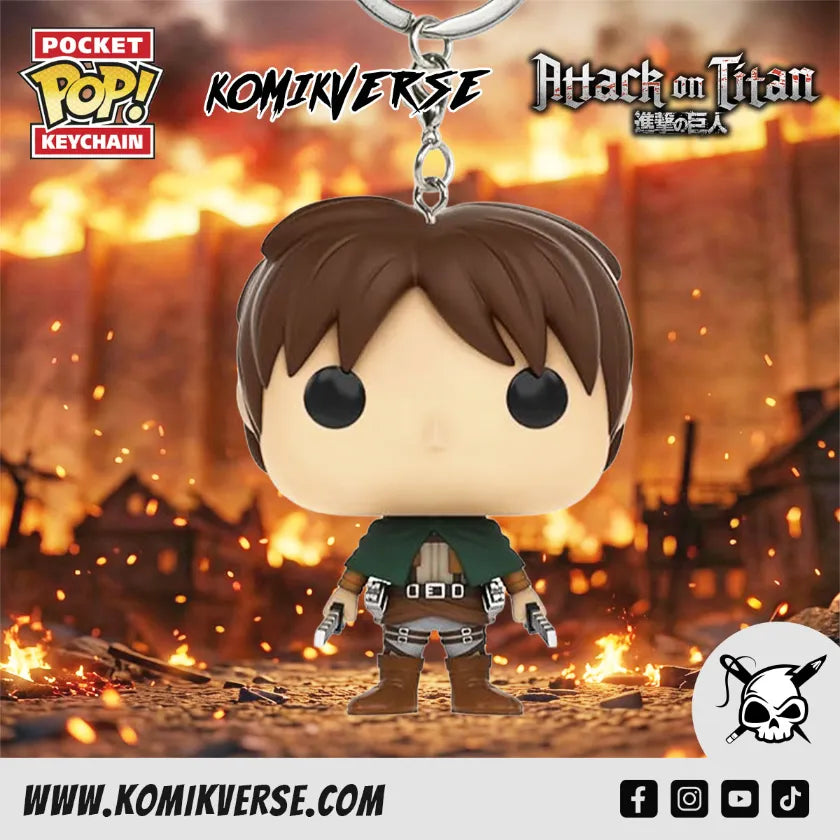 Funko Attack on Titan Eren Jaeger Pocket POP! Keychain