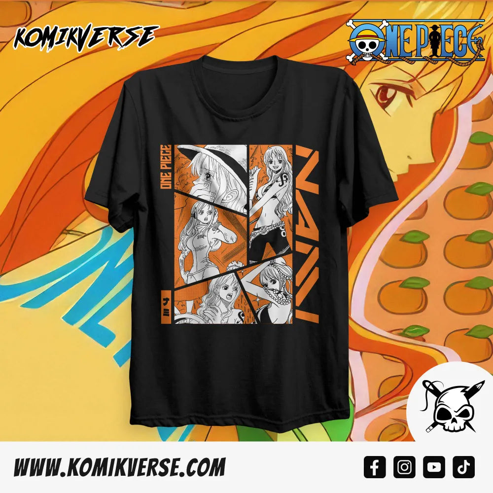 nami！！REEFUR Tシャツ Nami V2 One Piece Streetwear T-Shirt | Anime Ape
