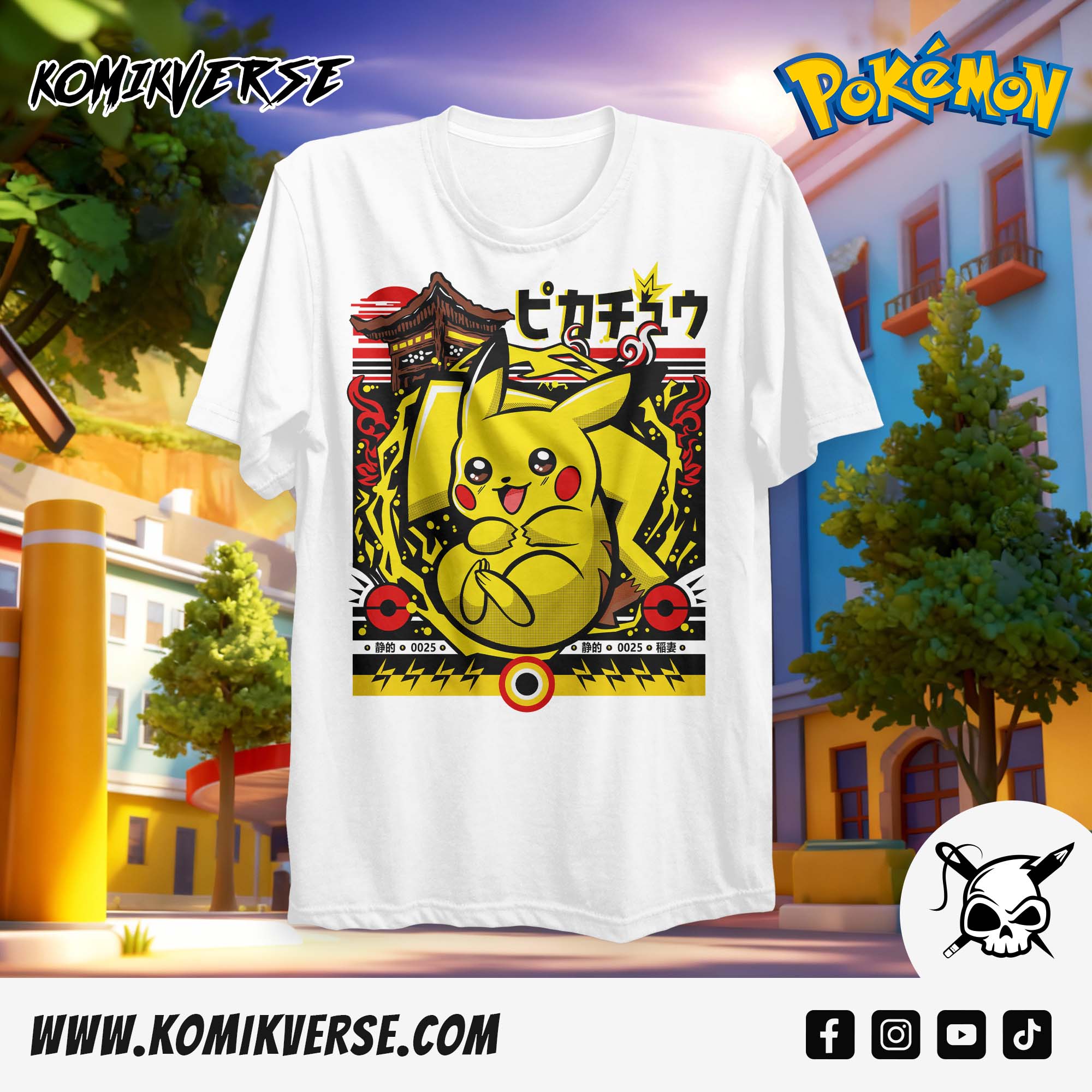 Pokémon Pikachu Graphic T-Shirt – KOMIKVERSE