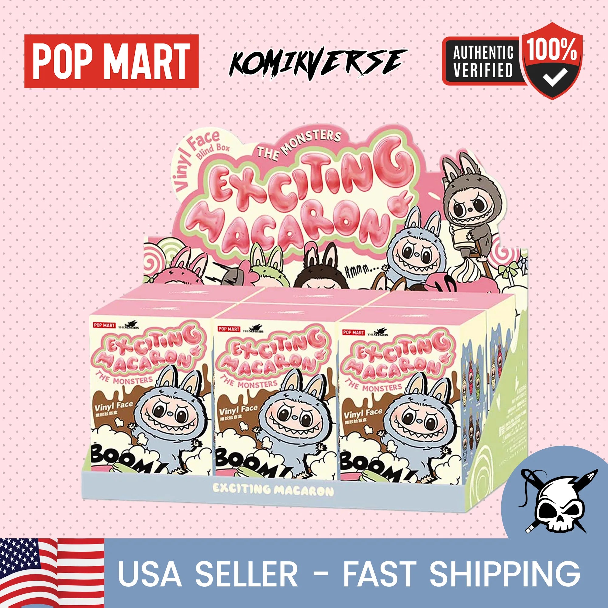 THE MONSTERS Exciting Macaron ぬいぐるみ12セット THE MONSTERS - Tasty Macarons Vinyl Face Blind Box | Blind Box