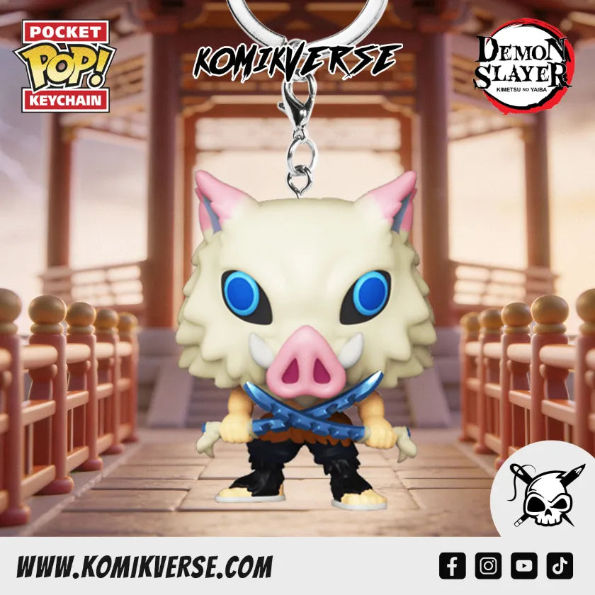 Pop! Keychain Inosuke Hashibira Fight - Demon Slayer