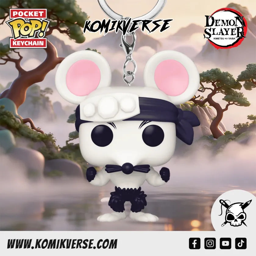 Pop! Keychain Muscle Mouse - Demon Slayer