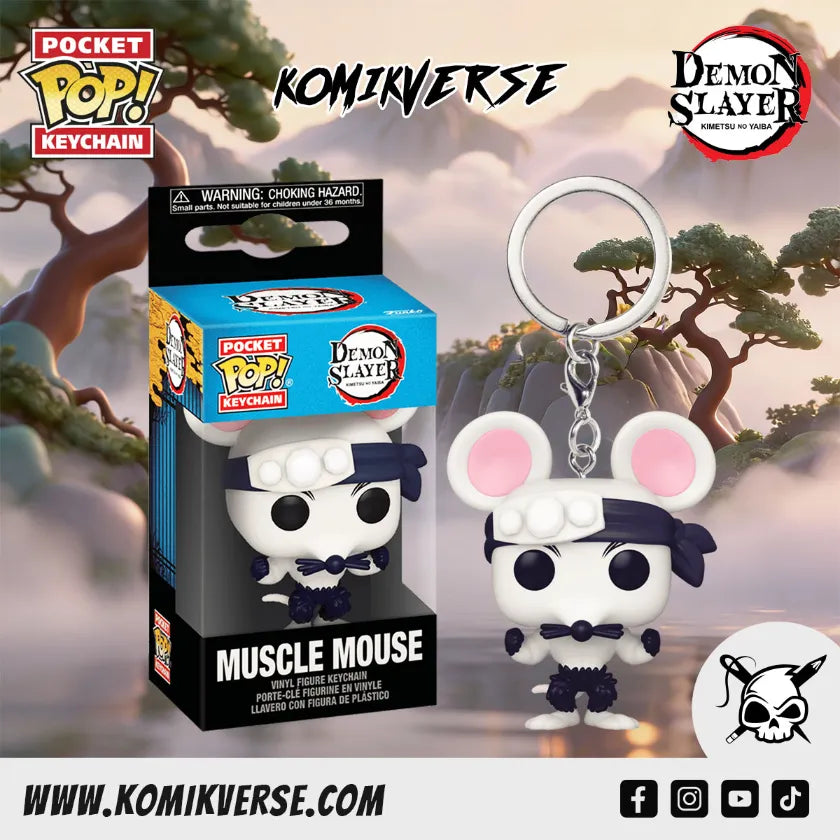 Pop! Keychain Muscle Mouse - Demon Slayer