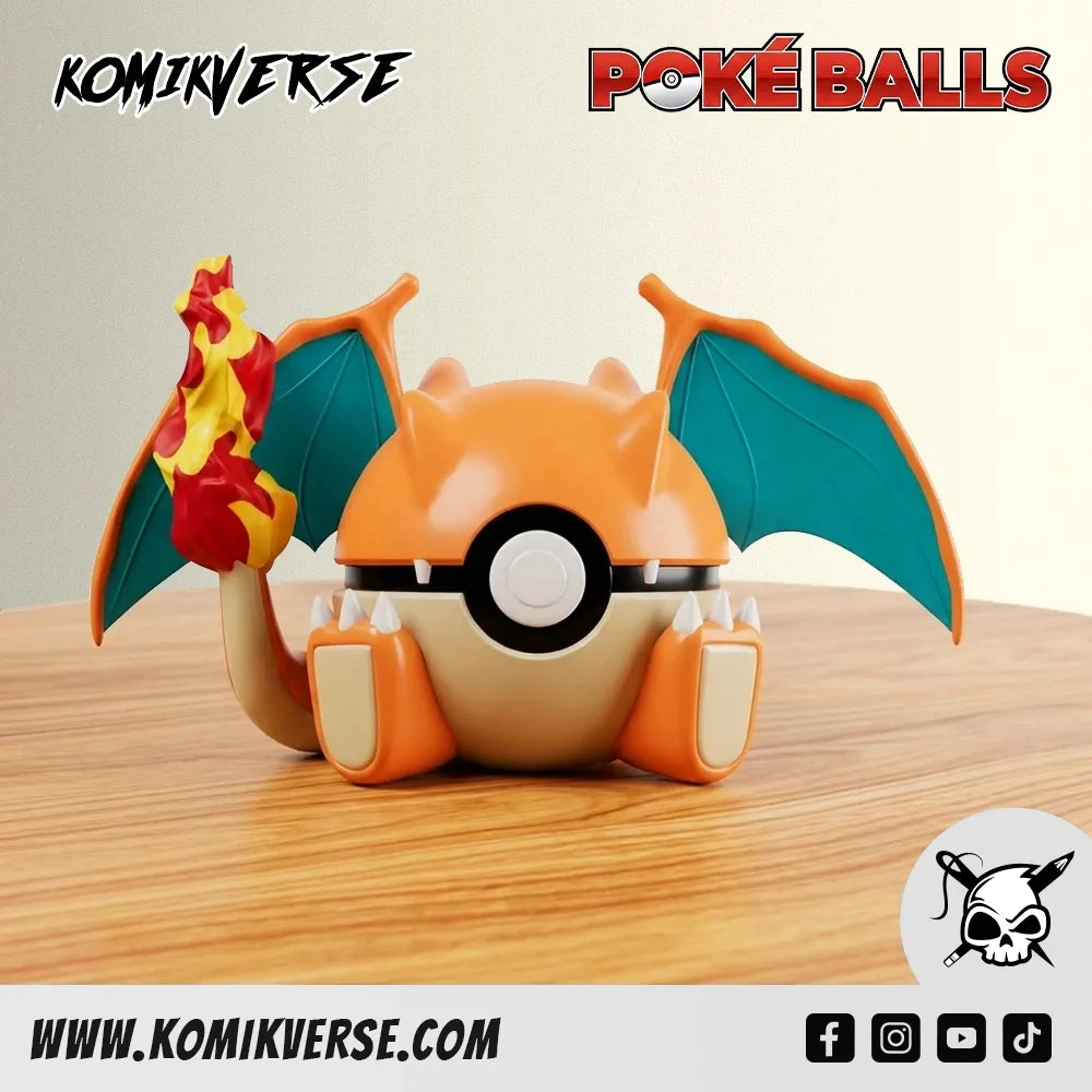 Charizard 3D printed Pokémon figure front view