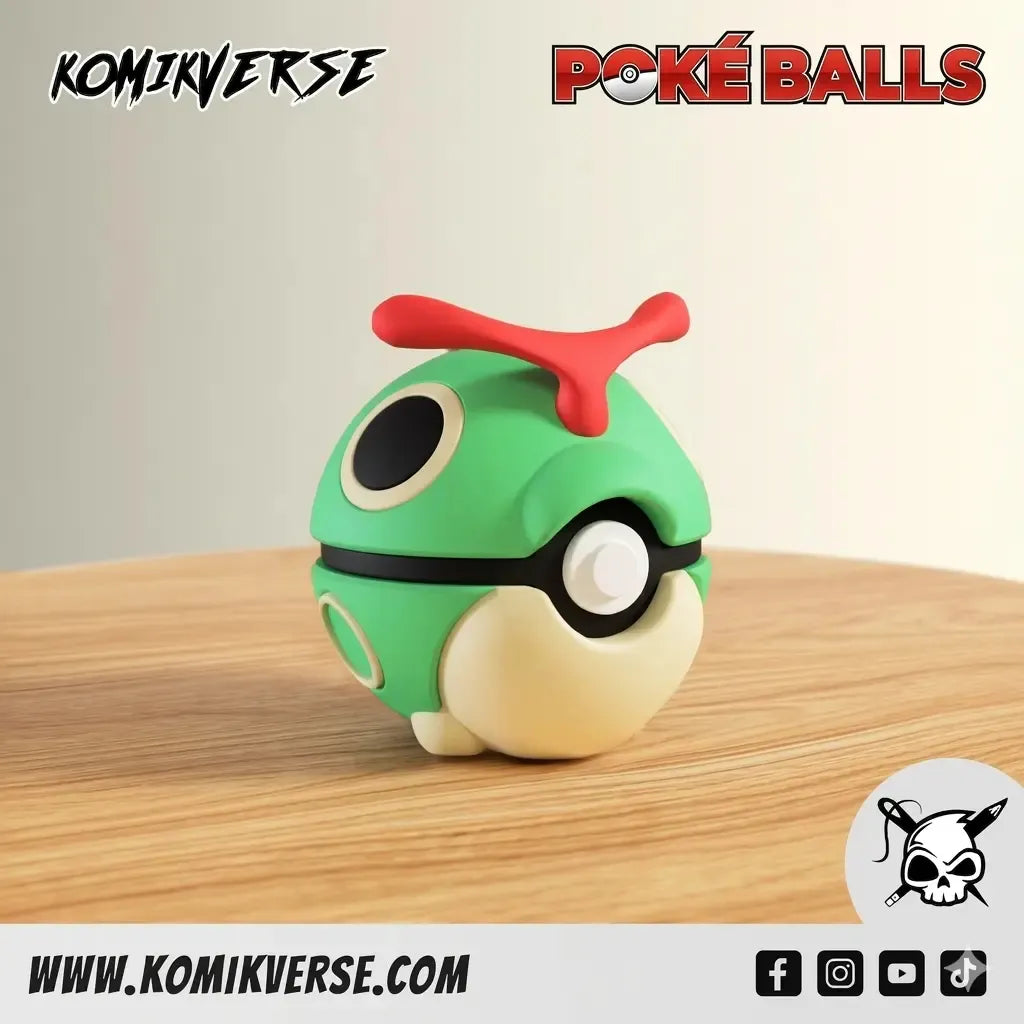 Caterpie 3D printed Pokémon figure