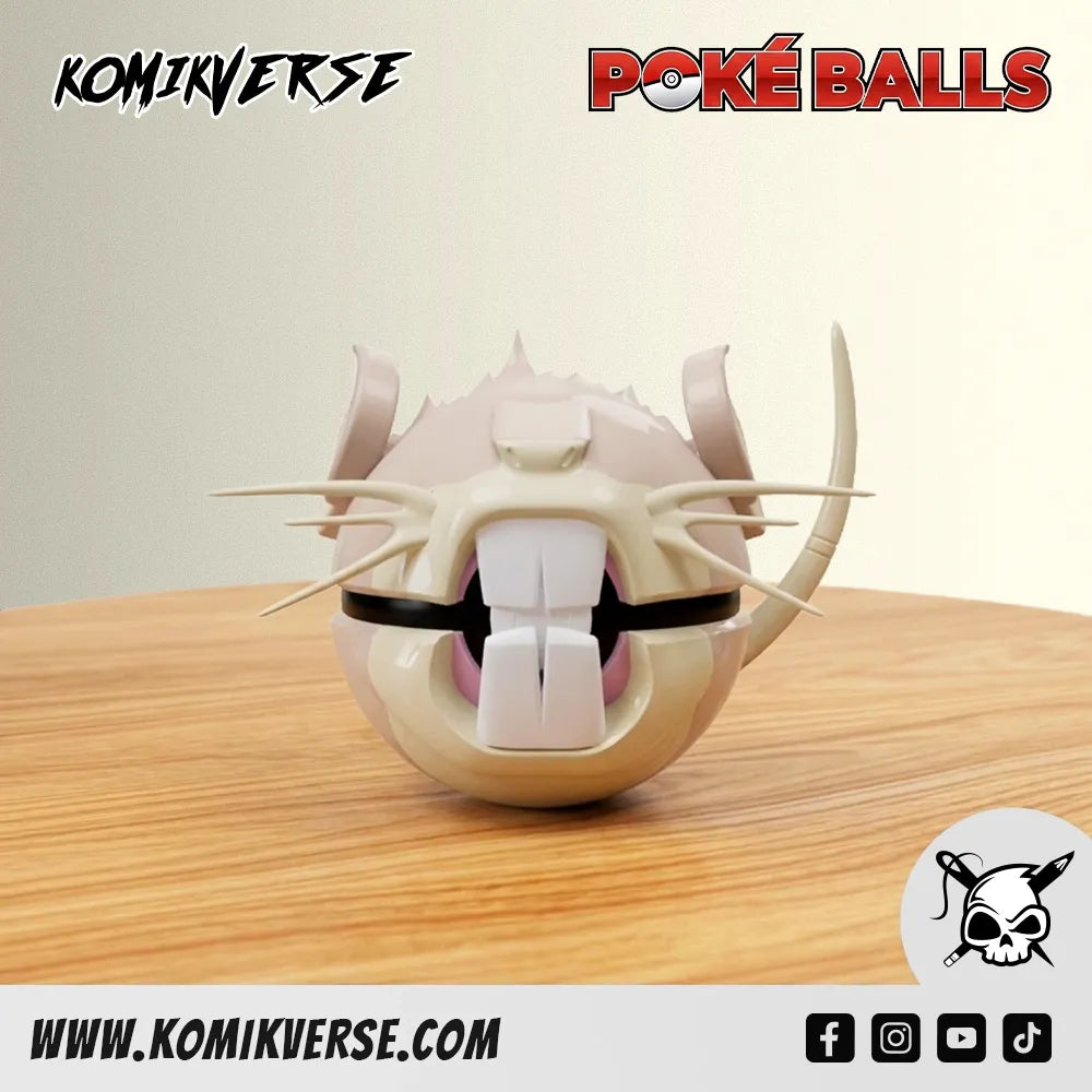 Raticate 3D printed Pokémon figure front view