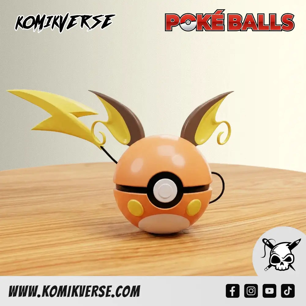 Raichu 3D printed Pokémon figure front view