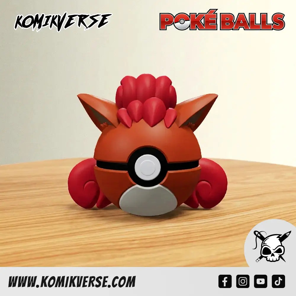 Vulpix 3D printed Pokémon figure front view