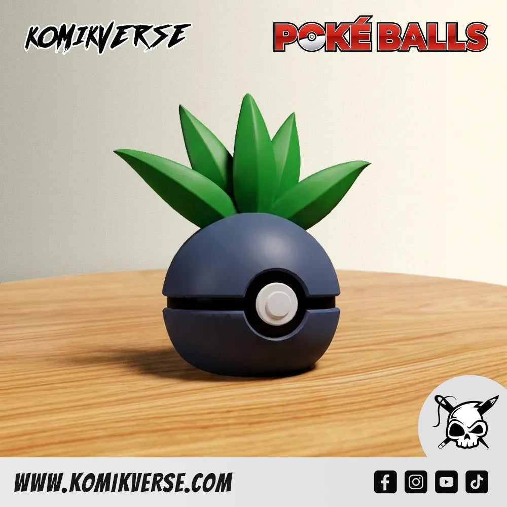 Oddish 3D printed Pokémon figure