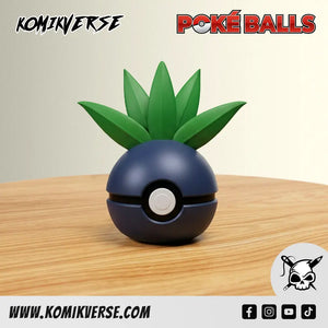 Oddish 3D printed Pokémon figure front view