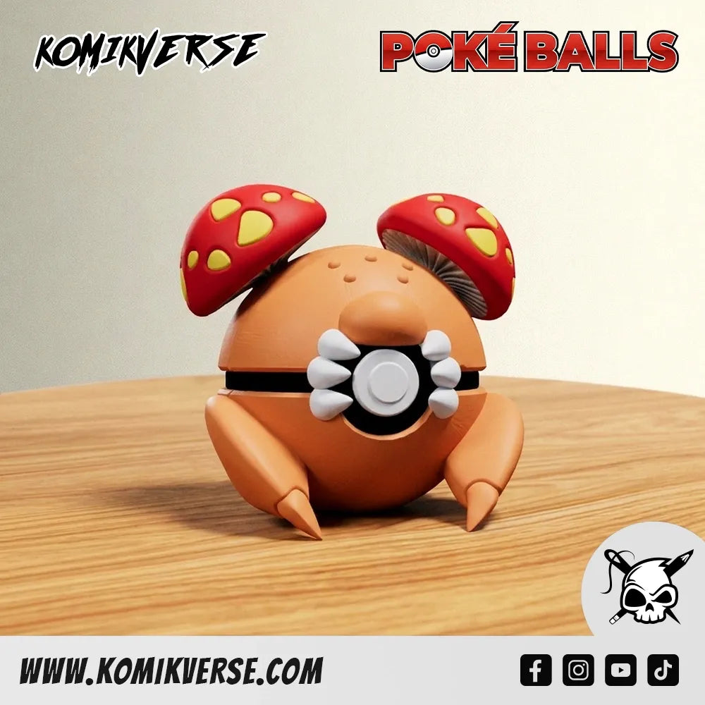 Paras 3D printed Pokémon figure