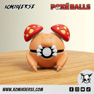 Paras 3D printed Pokémon figure front view