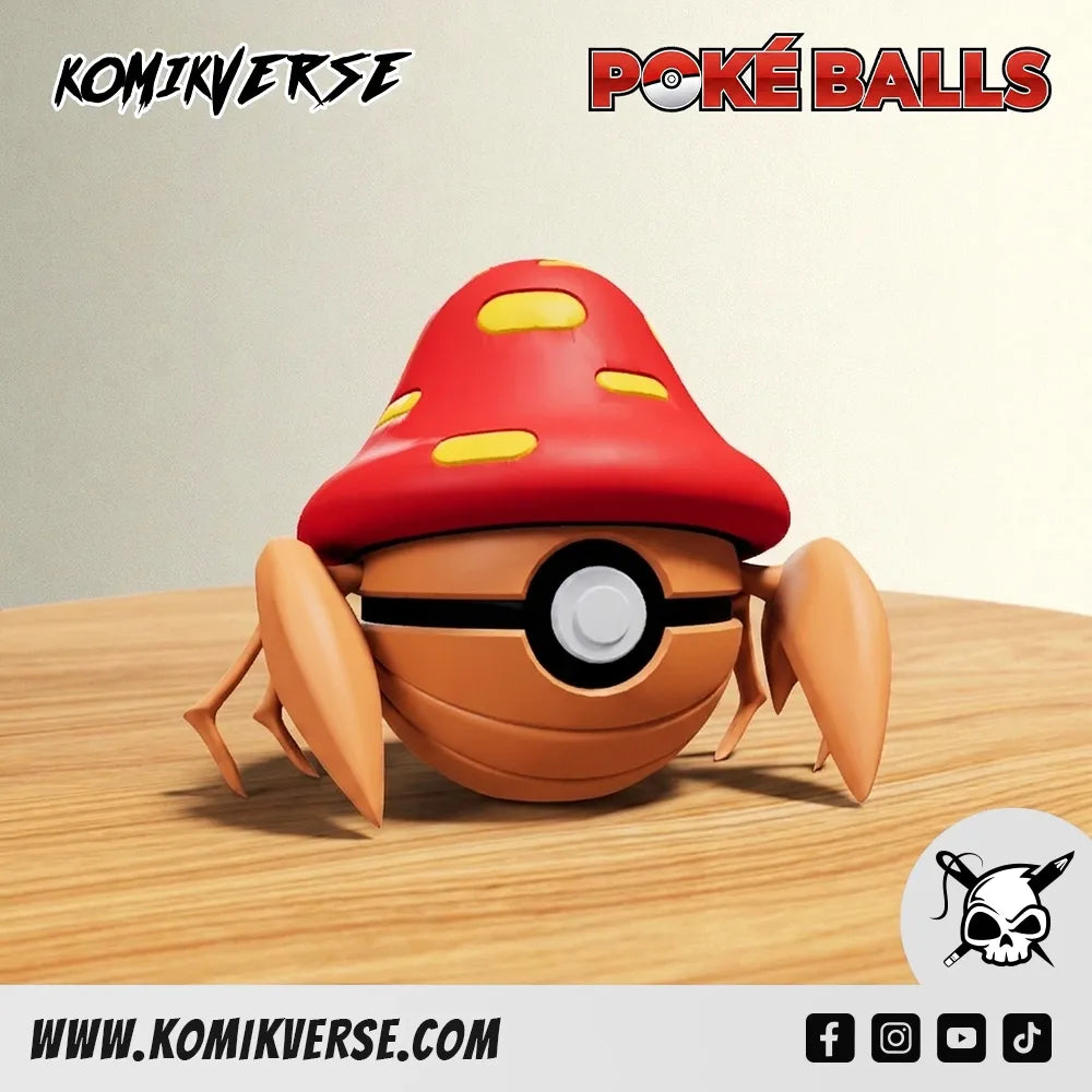Parasect 3D printed Pokémon figure