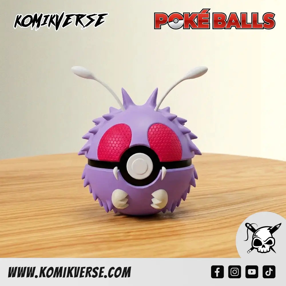 Venonat 3D printed Pokémon figure front view