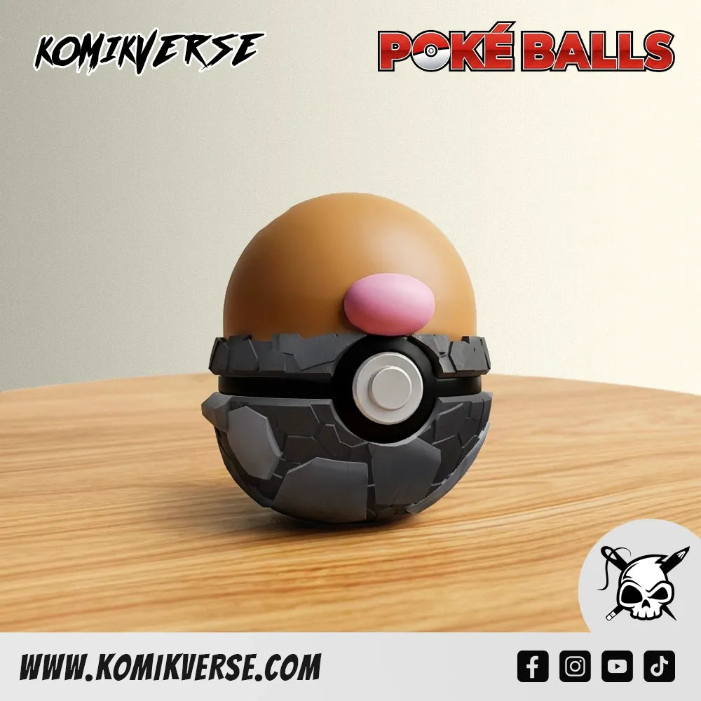 Diglett 3D printed Pokémon figure