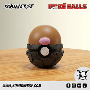 Diglett 3D printed Pokémon figure front view