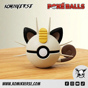 Meowth 3D printed Pokémon figure front view