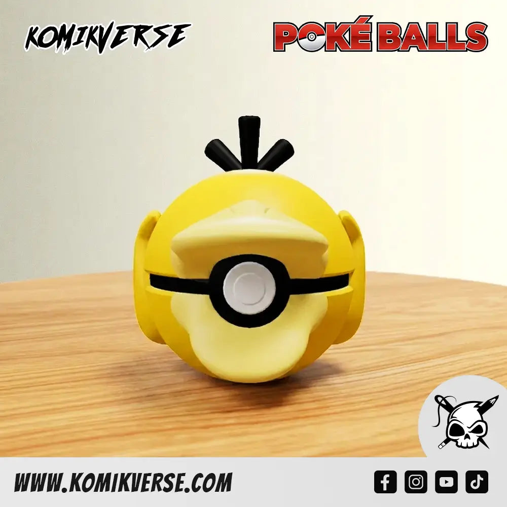 Psyduck 3D printed Pokémon figure front view