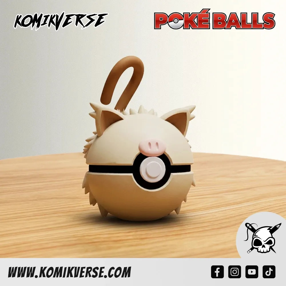 Mankey 3D printed Pokémon figure