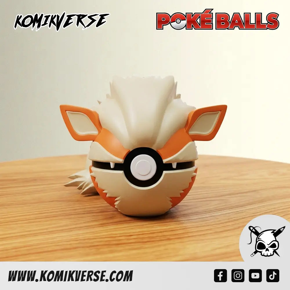 Arcanine 3D printed Pokémon figure front view