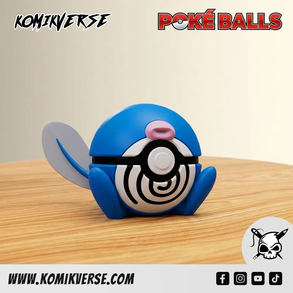 Poliwag 3D printed Pokémon figure