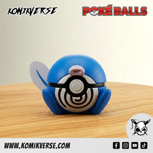 Poliwag 3D printed Pokémon figure front view
