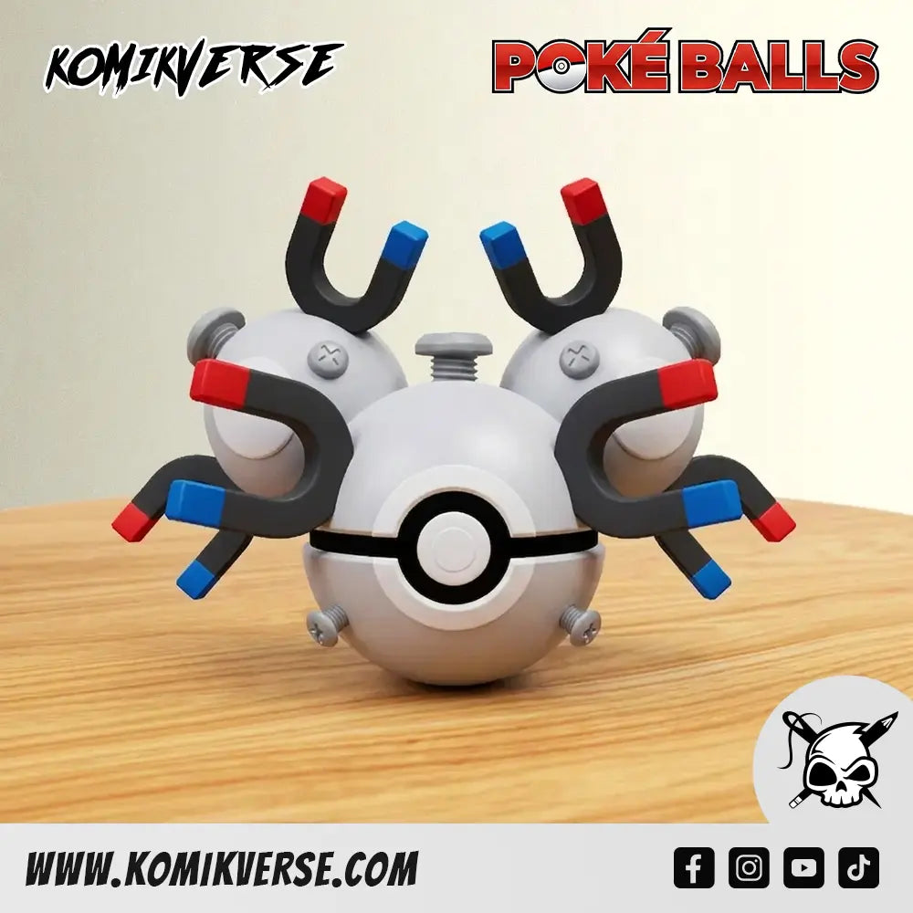 Magneton 3D printed Pokémon figure front view