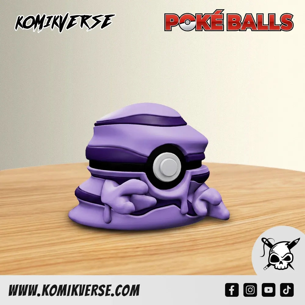 Grimer 3D printed Pokémon figure