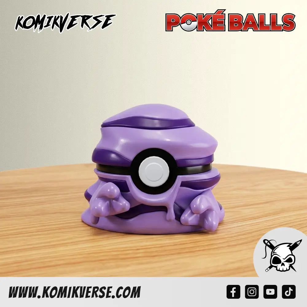 Grimer 3D printed Pokémon figure front view