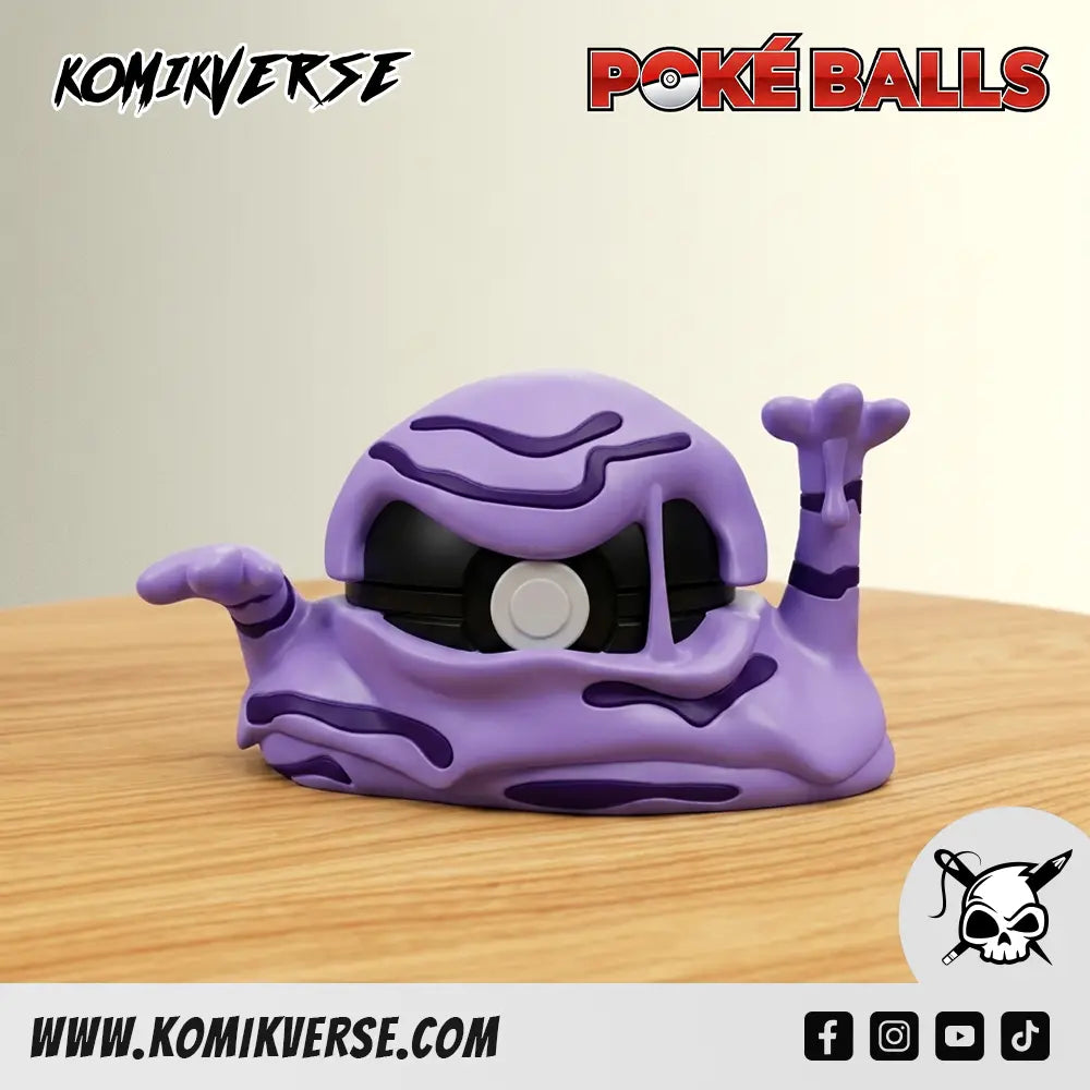 Muk 3D printed Pokémon figure front view