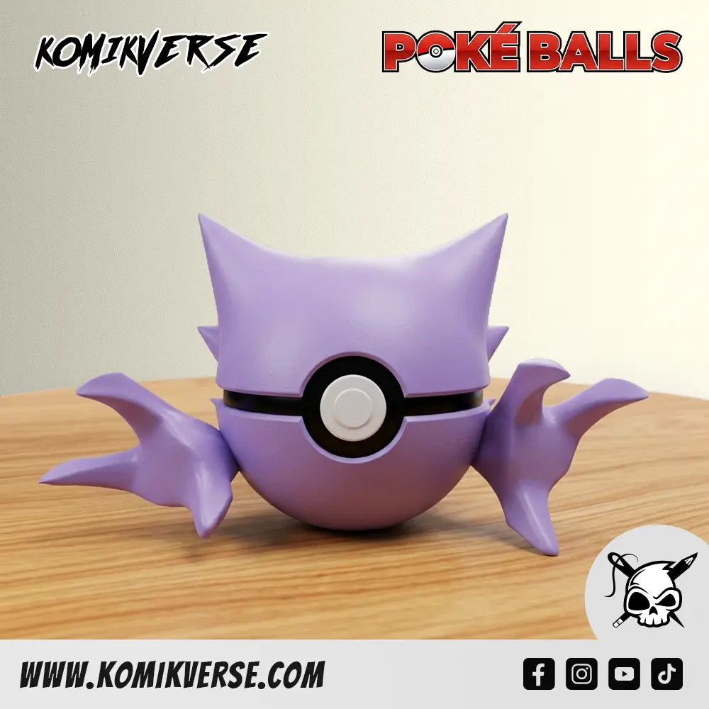 Haunter 3D printed Pokémon figure front view