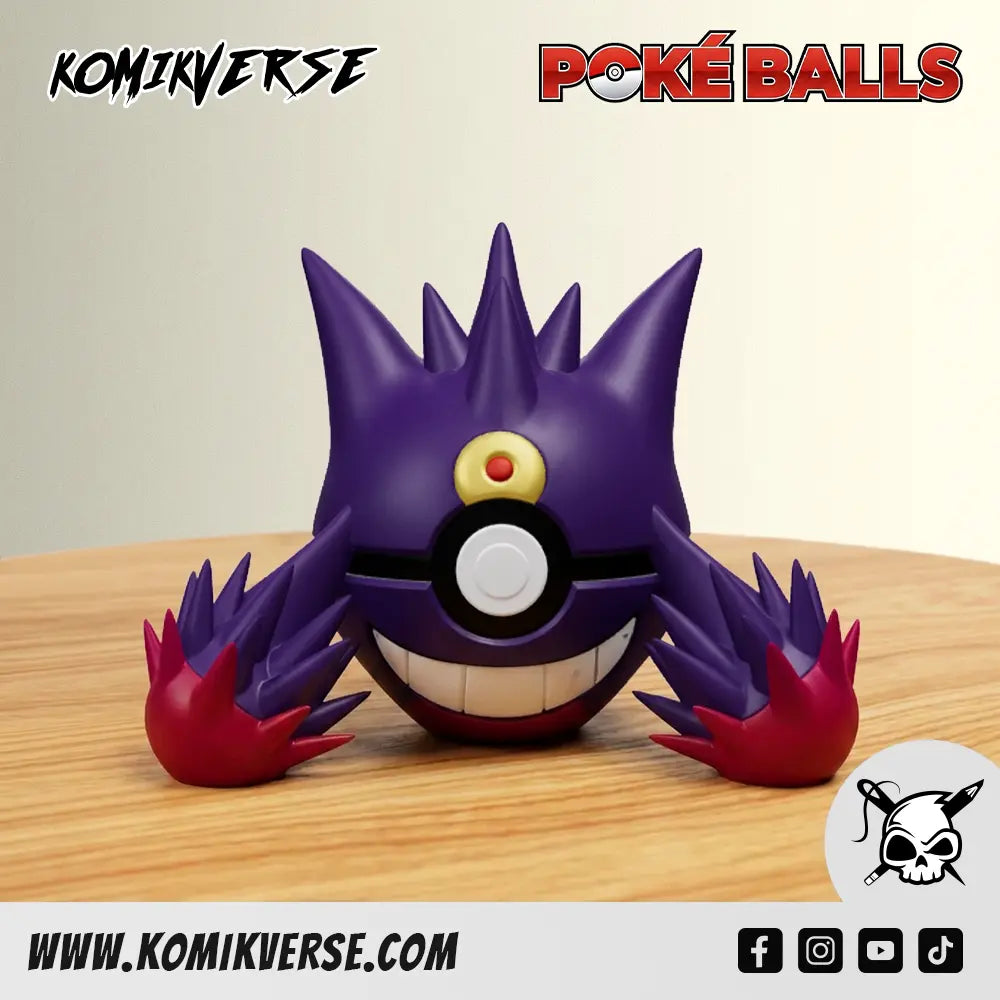 Mega Gengar 3D printed Pokémon figure front view