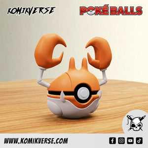 Krabby 3D printed Pokémon figure