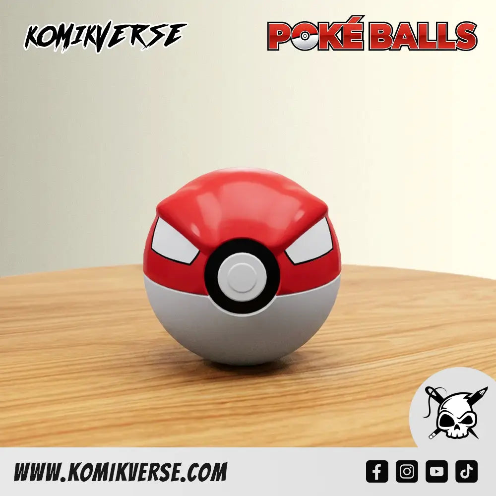 Voltorb 3D printed Pokémon figure front view