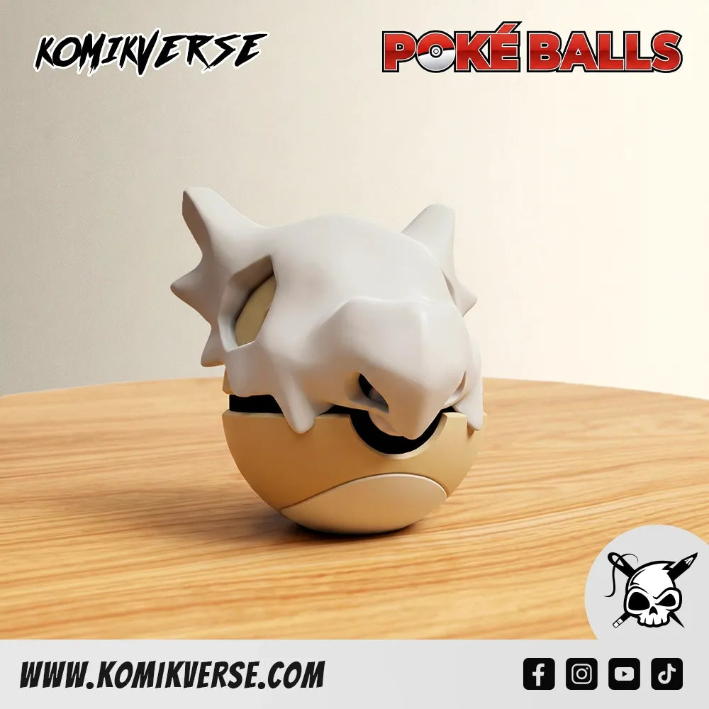 Cubone 3D printed Pokémon figure
