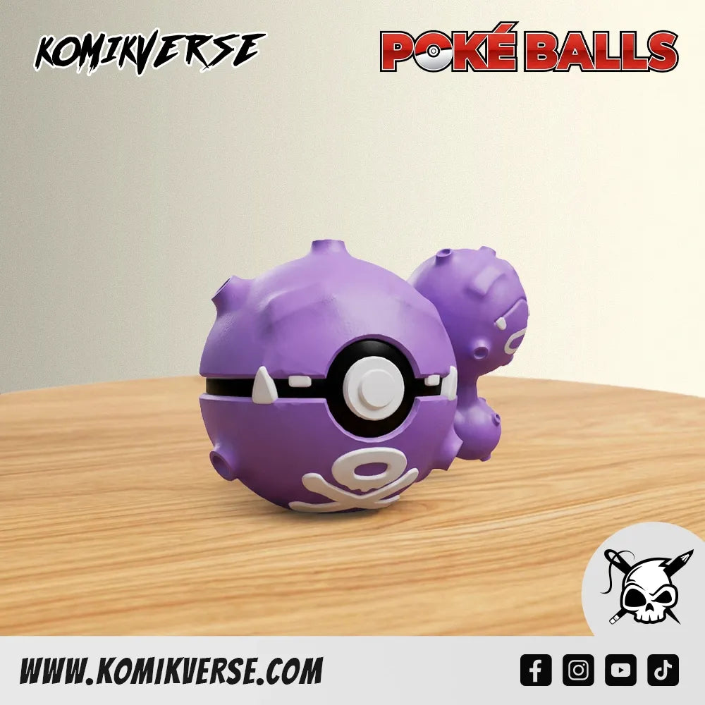 Weezing 3D printed Pokémon figure