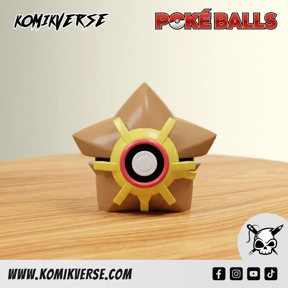 Staryu 3D printed Pokémon figure front view