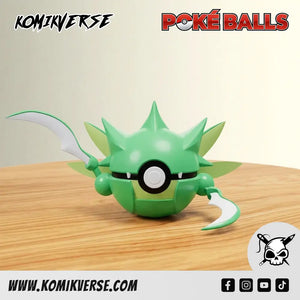 Scyther 3D printed Pokémon figure front view