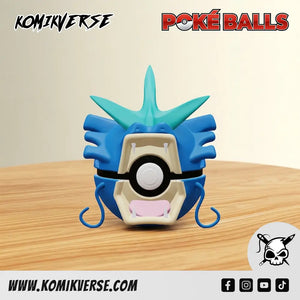 Gyarados 3D printed Pokémon figure front view