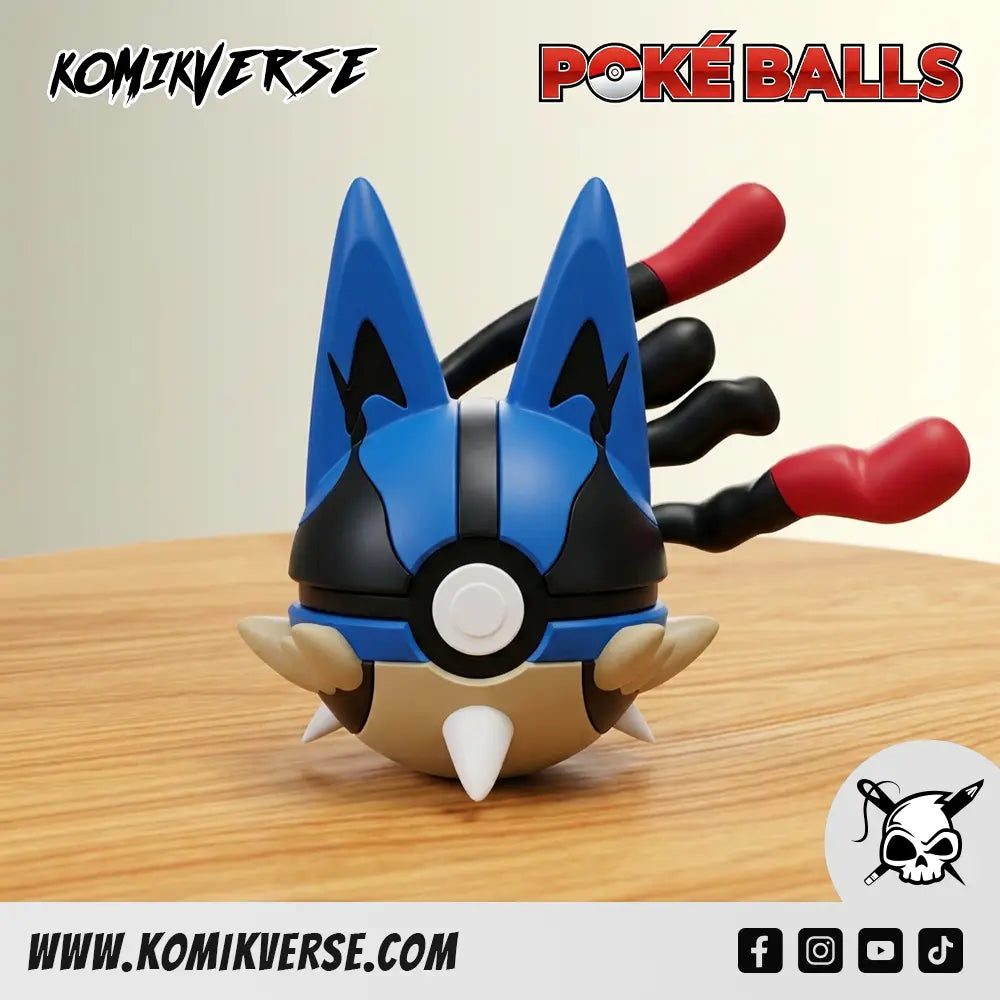 0448-Mega Lucario front view
