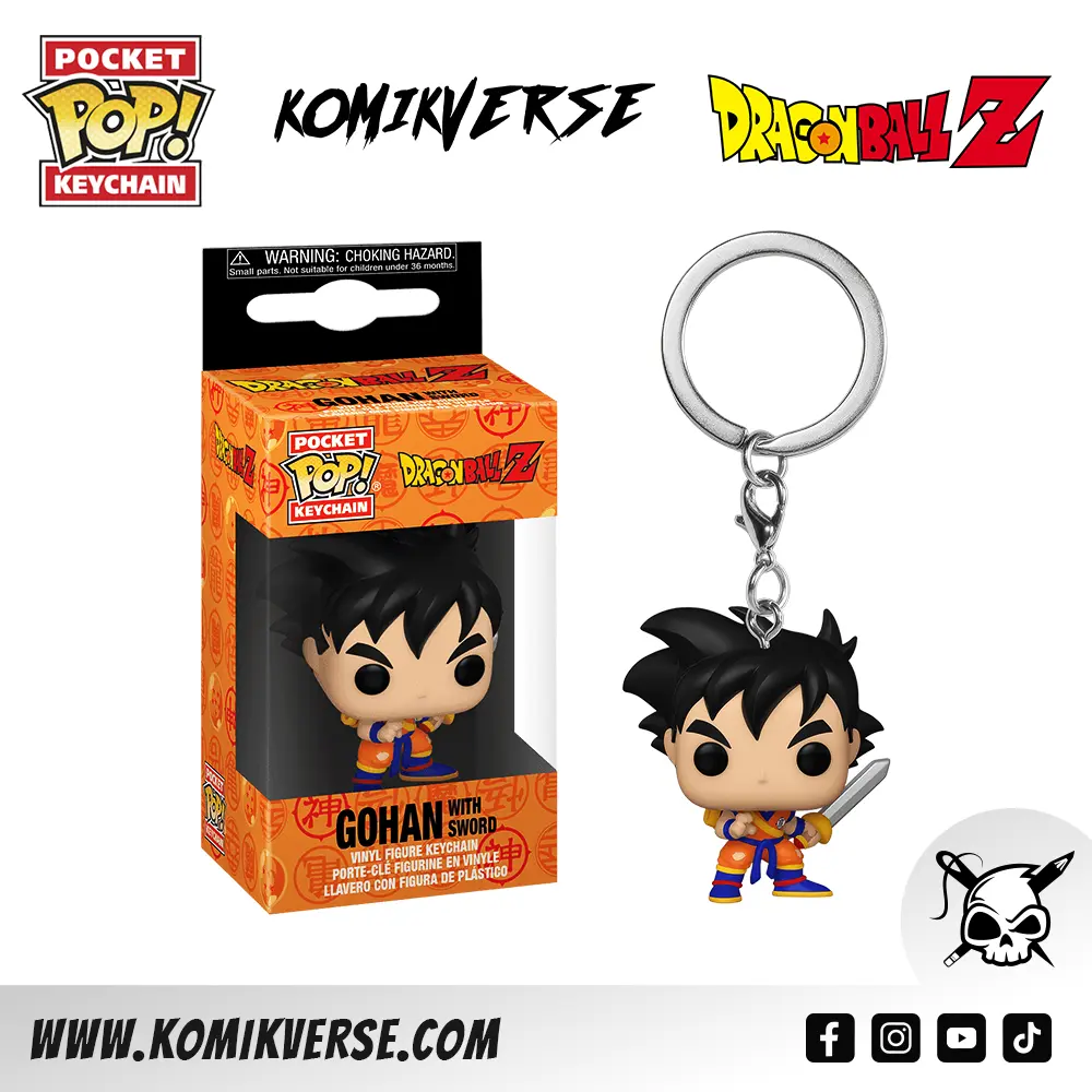 Pop! Keychain Gohan with Sword – KOMIKVERSE